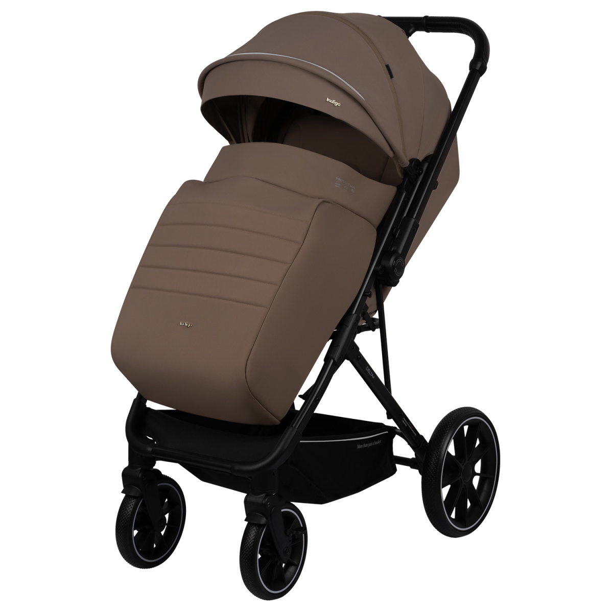 Коляска прогулочная Indigo Delta+ темно-бежевый