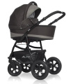 Коляска 2 в 1 Riko Basic Alfa 10 коричнево-серый