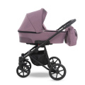 Коляска 2 в 1 Camarelo Ollio, Сиреневый меланж / Сиреневая эко-кожа (02)
