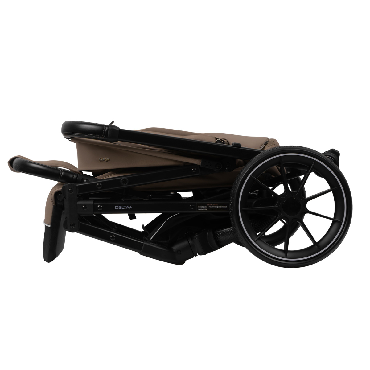 Коляска прогулочная Indigo Delta+ темно-бежевый