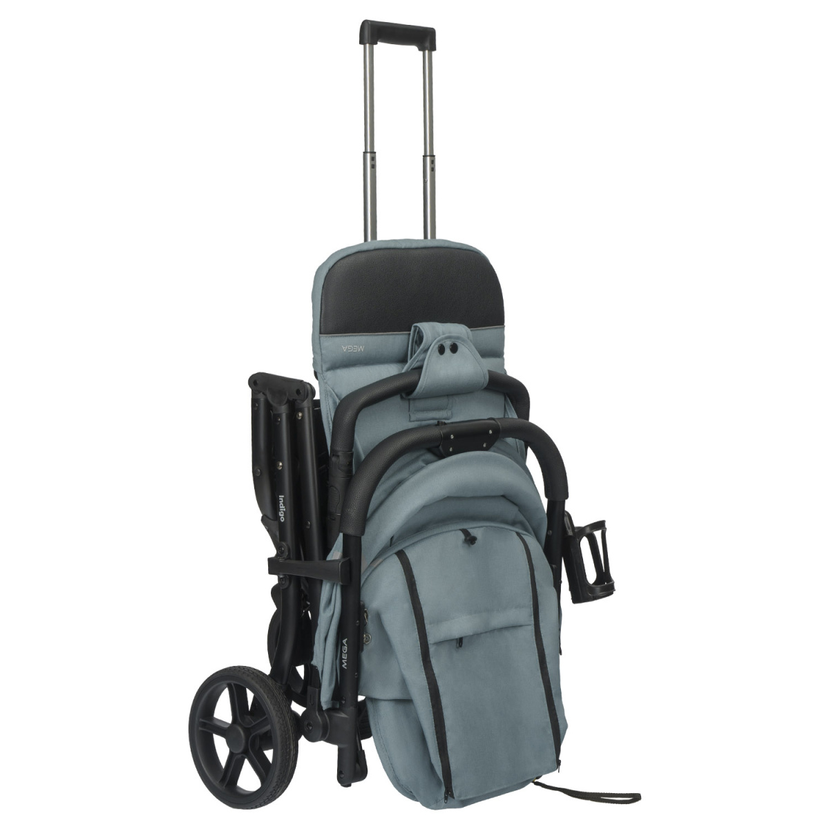 Коляска прогулочная Indigo MEGA голубой