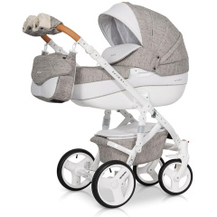 Коляска 2 в 1 Riko Bruno Luxe 02 бежевый