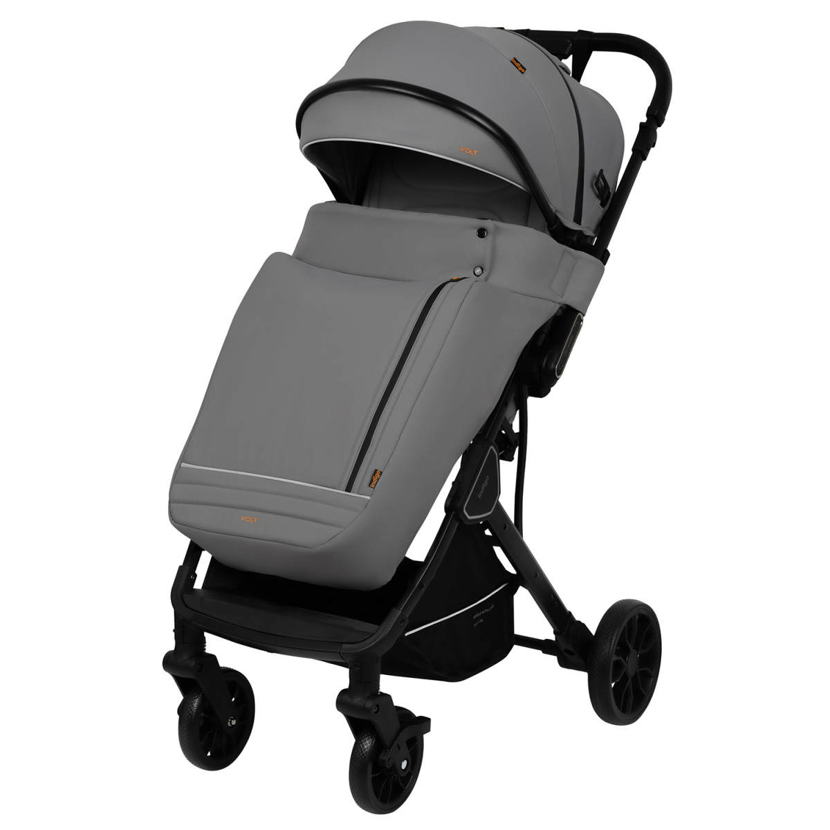 Коляска прогулочная Indigo VOLT светло-серый