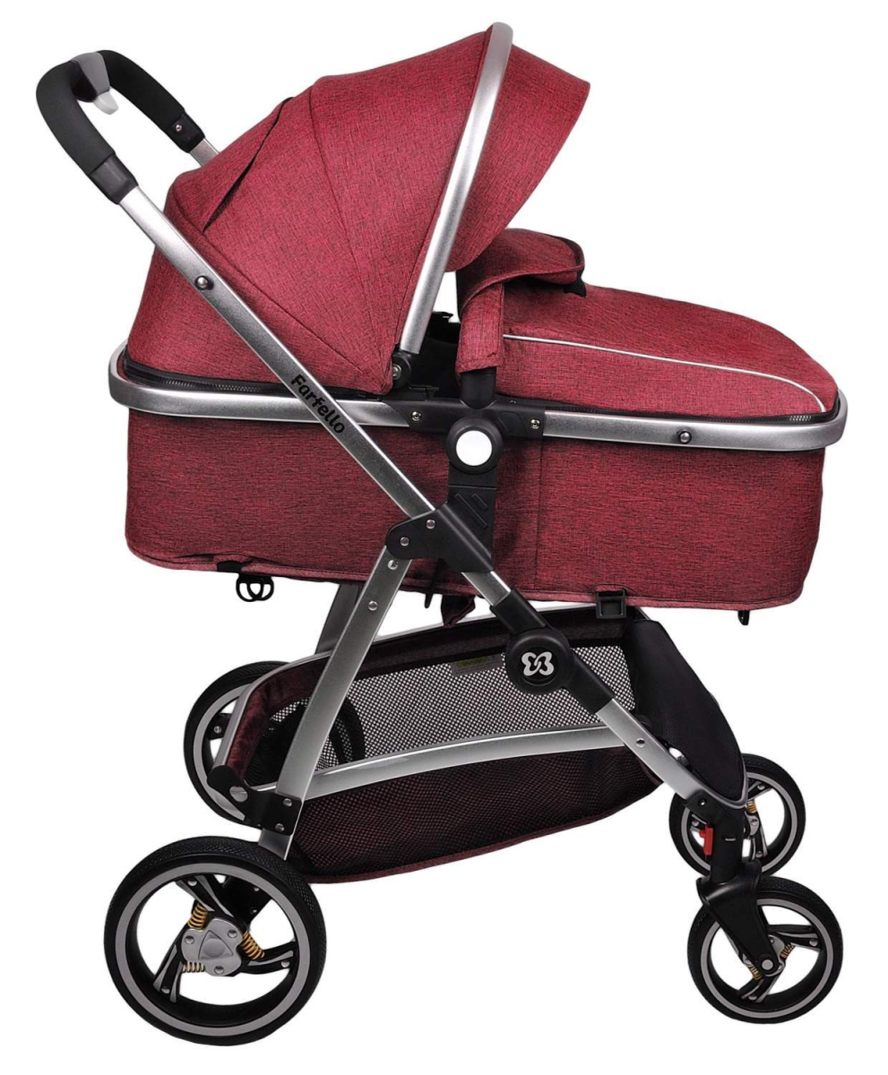 Коляска трансформер Farfello Pristina (Рубиновый PS-13)