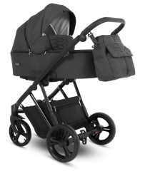 Коляска Camarelo Faro 3 в 1 тёмно-серый меланж