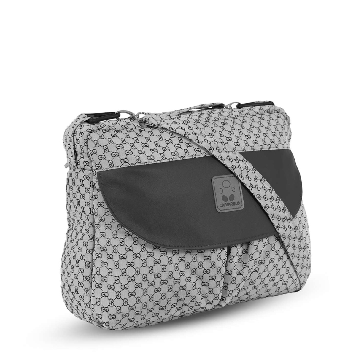 Коляска Camarelo Avenger 3 в 1 светло-серый жаккард/серая экокожа