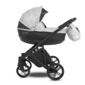Коляска Camarelo Avenger 3 в 1 светло-серый меланж/черная экокожа