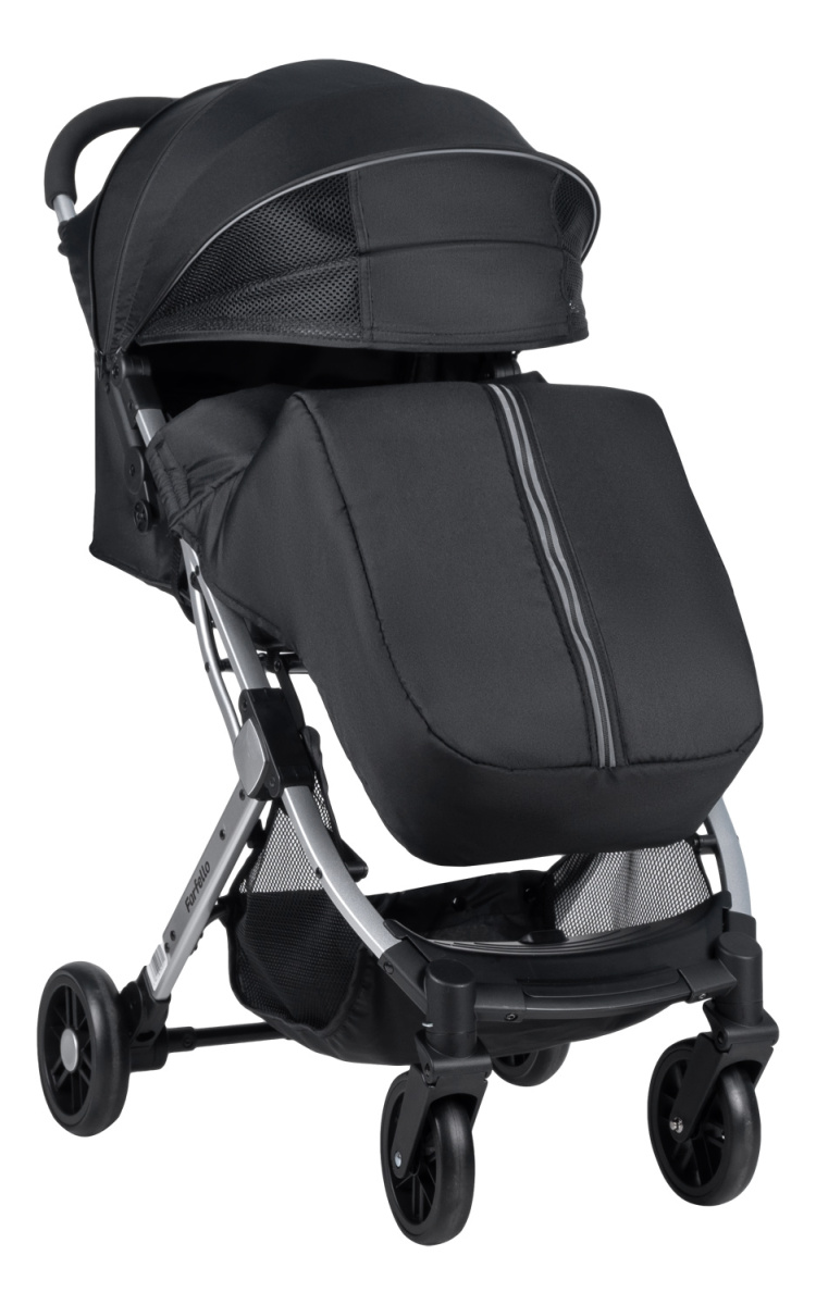 Коляска детская прогулочная Farfello Comfy Go (Black Черный (серебро) CG-35)