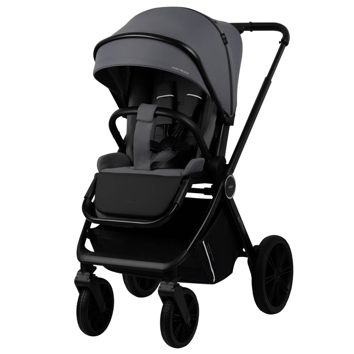 Коляска 2 в 1 Indigo STING темно-серый