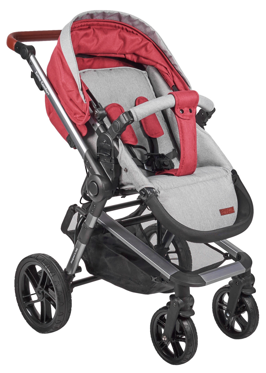 Коляска модульная 2 в 1 Farfello Zuma Duo Comfort (ZDC-11 Рубиновый)