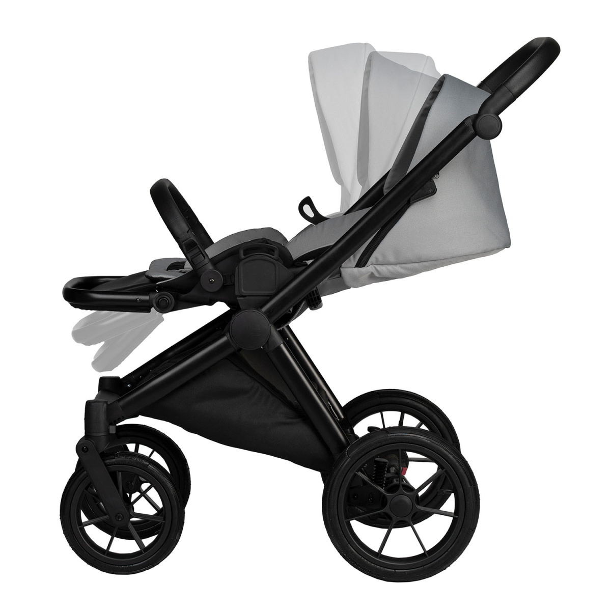 Коляска 2в1 Indigo SOLIO So 04 (св.серый)
